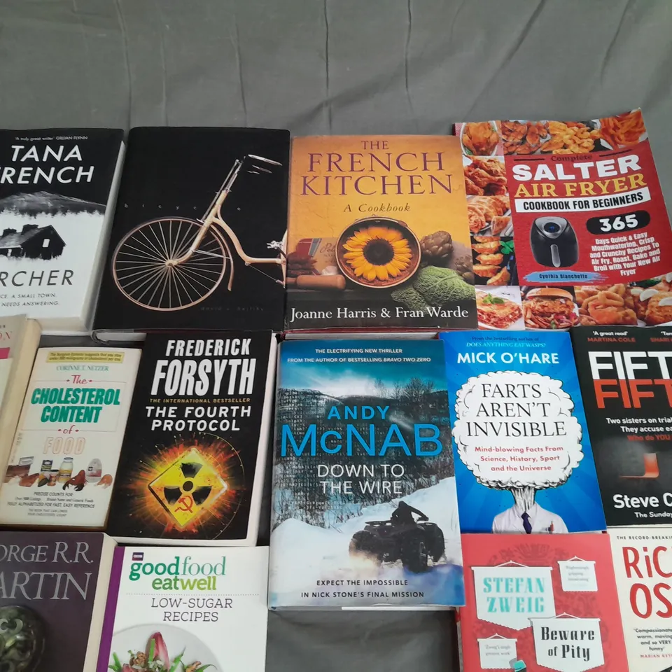 LOT OF 23 ASSORTED BOOKS TO INCLUDE ANDY MCNAB DOWN TO THE WIRE, THE PHOTO BOOK AND SCANDINAVIAN NEEDLECRAFT