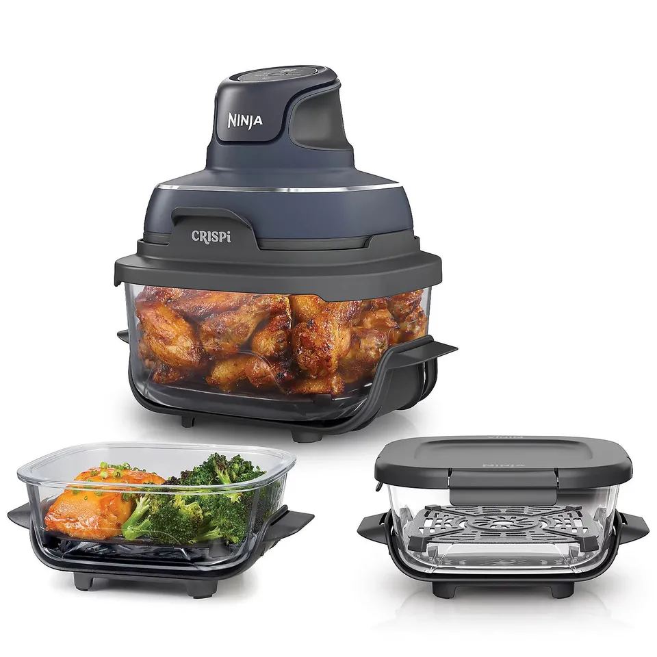 NINJA CRISPI 4IN1 GLASS PORTABLE AIR FRYER