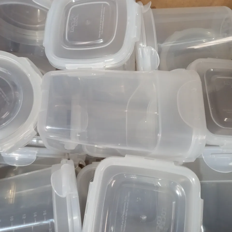 BOXED LOCK & LOCK APPROXIMATELY 20 PIECE NESTABLE FOOD CONTAINERS