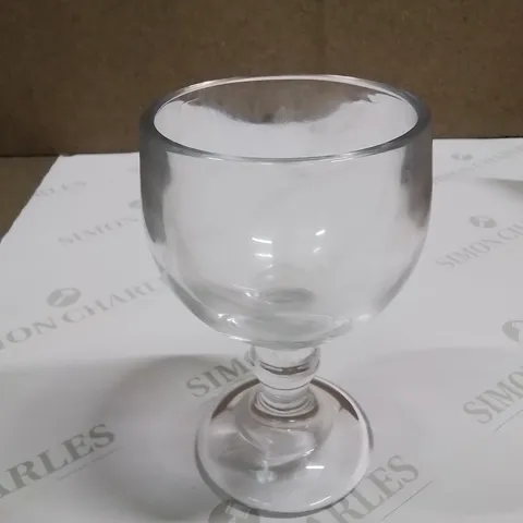 BOX CONTAINING 12 SMALL CHALICE DESSERT GLASSES