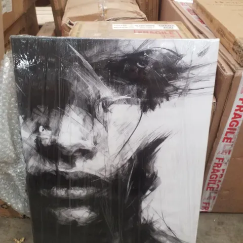 MONOCHROME WALL ART - CANVAS FRAMED PRINT