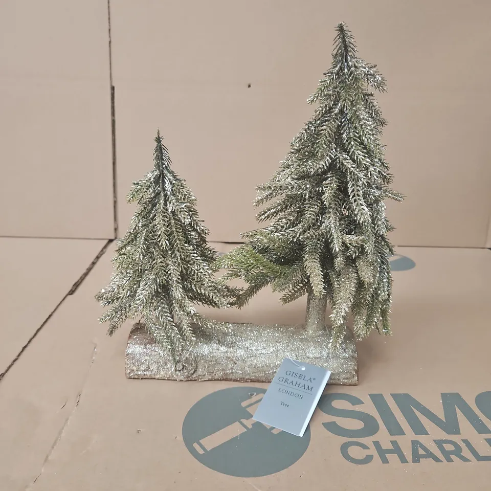 APPROXIMATELY 24 GISELA GRAHAM LONDON FIR DOUBLE CHRISTMAS TREE LOG ORNAMENTS