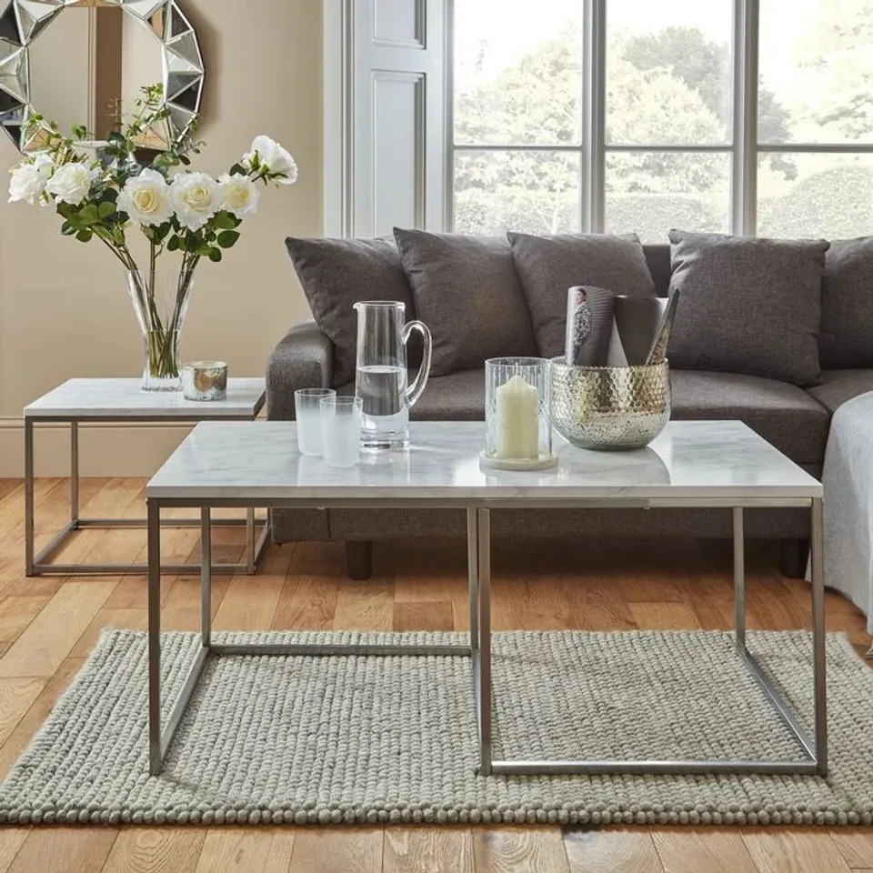 BOXED FOLLETT FRAME COFFEE TABLE (2 BOXES)