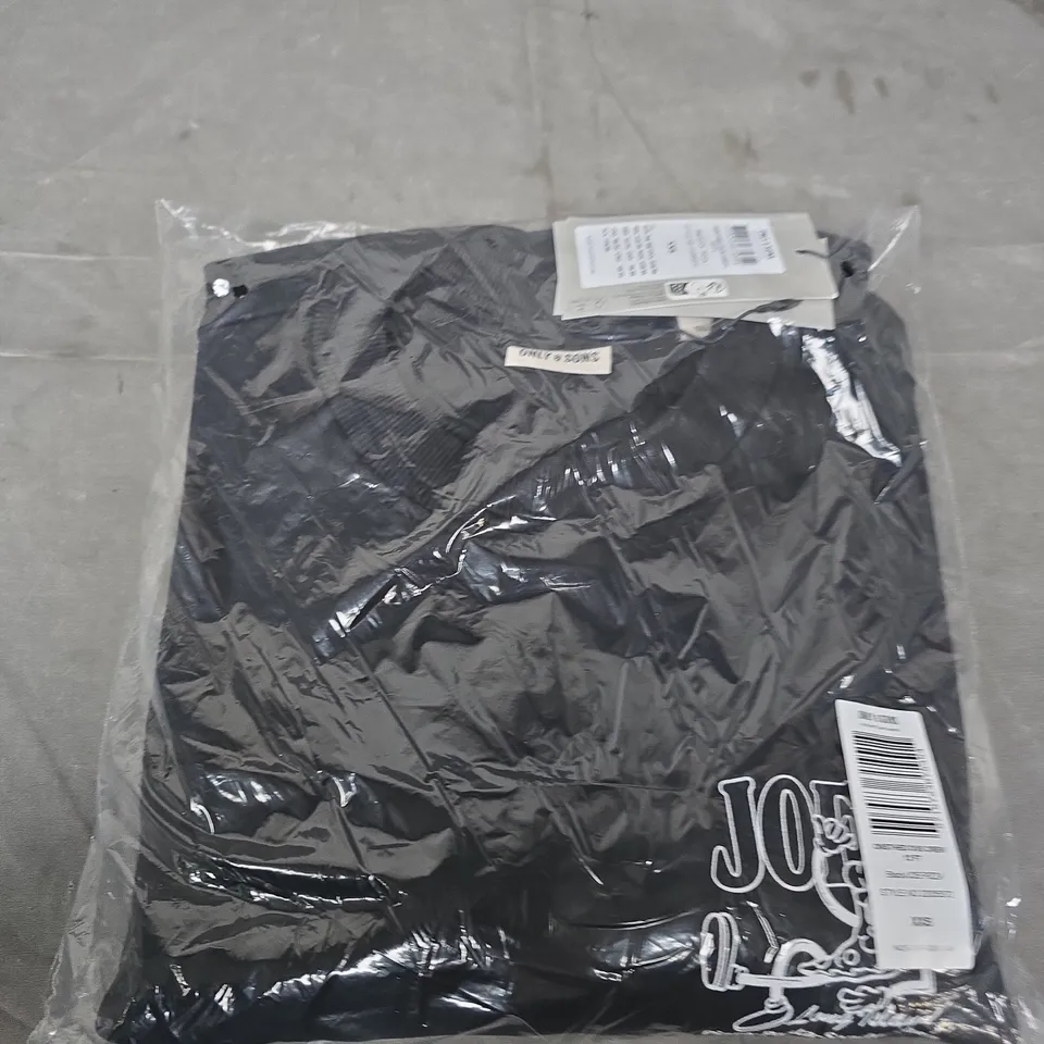 ONLY & SONS BLACK XXS CREWNECK JUMPER