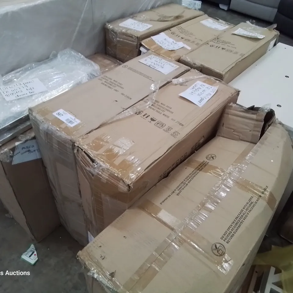 PALLET OF 8 ASSORTED DINING TABLE LEGS & PEDESTALS