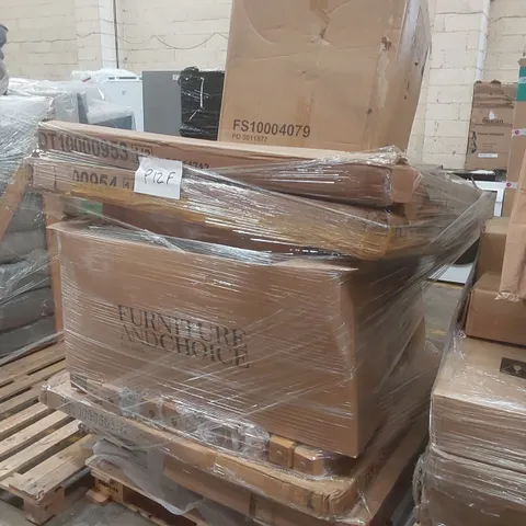 PALLET CONTAINING A VERY LARGE QUANTITY OF ASSORTED DESIGNER FURNITURE PARTS INCLUDING: DINING CHAIR PARTS, DINING TABLE PARTS ECT