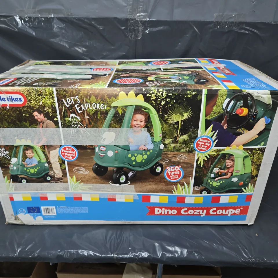 BOXED LITTLE TIKES COZY COUPE DINO - COLLECTION ONLY 