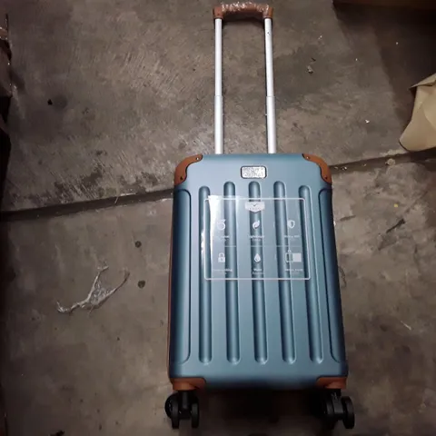 UNBOXED KEPLIN LUGG SMALL SIZE TRAVEL LUGGAGE WITH WHEELS BLUE COLOUR 