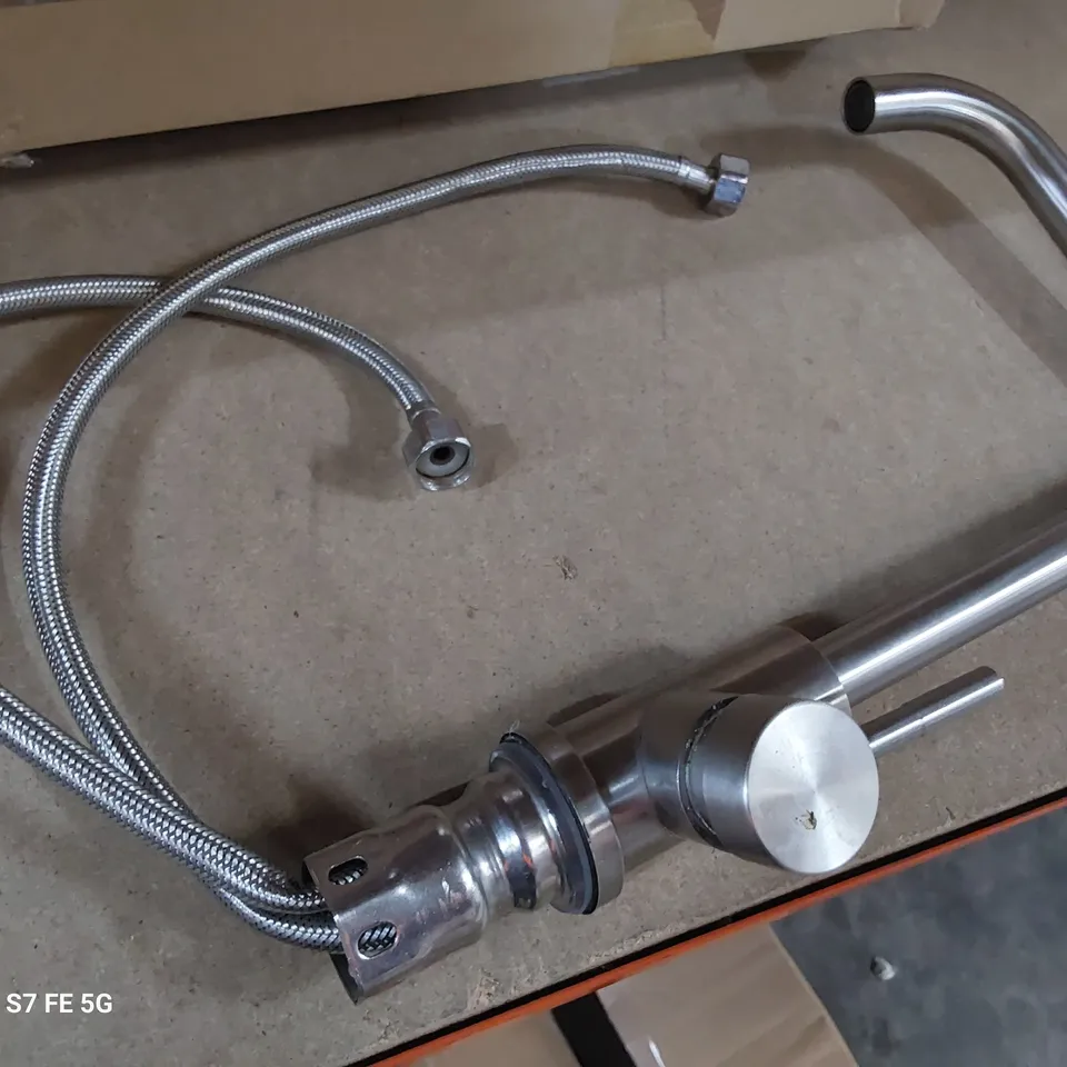 BRUSHED METAL KITCHEN MIXER TAP