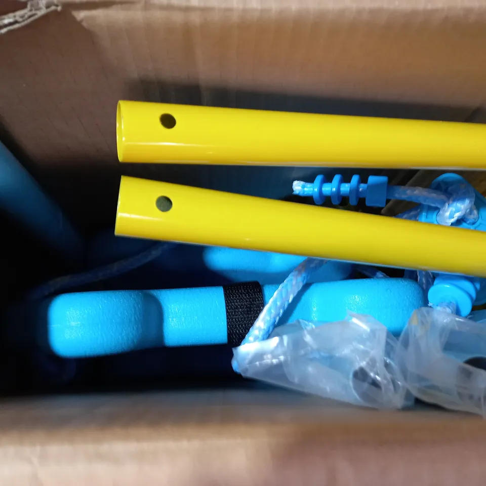 BOXED DESIGNER BLUE/YELLOW KIDS SWING SET