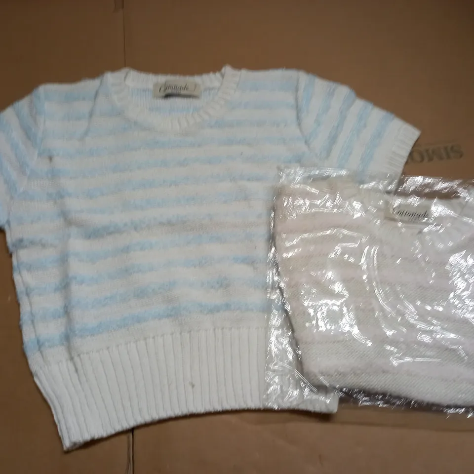 LARGE QUANTITY OF ASSORTED AS NEW COTTONADE KNITTED JUMPERS - SIZE UNSPECIFIED