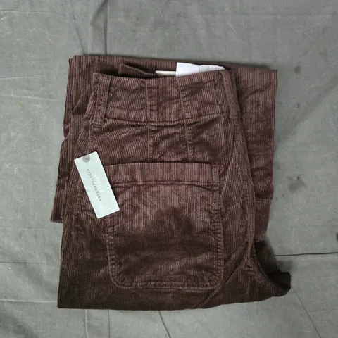 MAEVE COUDUROY PANTS IN BROWN SIZE 28 PETITE