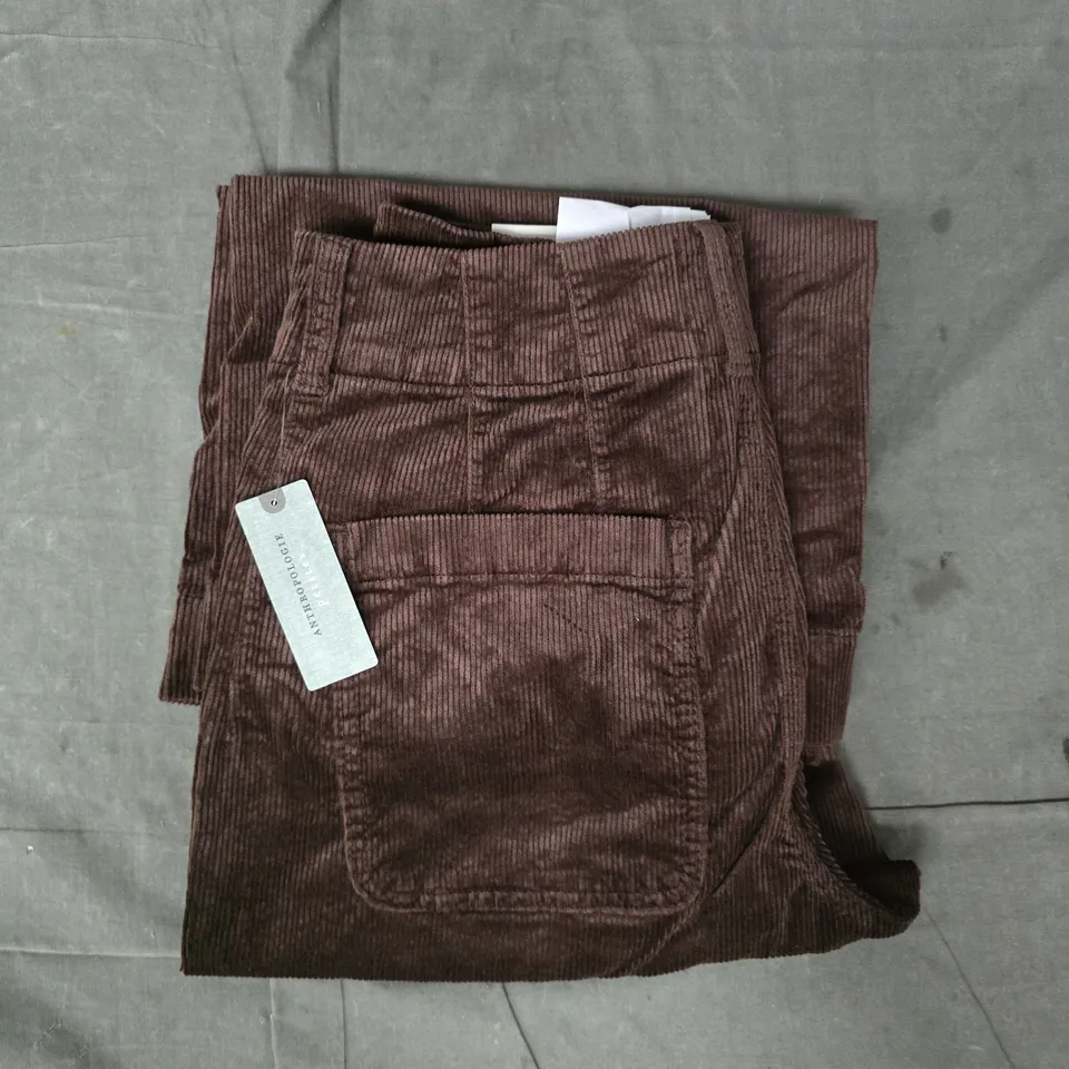 MAEVE COUDUROY PANTS IN BROWN SIZE 28 PETITE