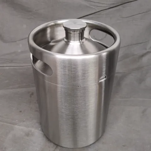 STAINLESS STEEL BEER KEG - CAPACITY UNSPECIFIED 