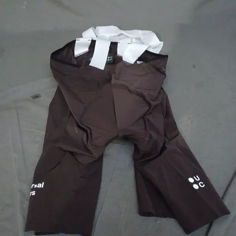 UNIVERSAL COLOURS BROWN CYCLING PANTS - LARGE