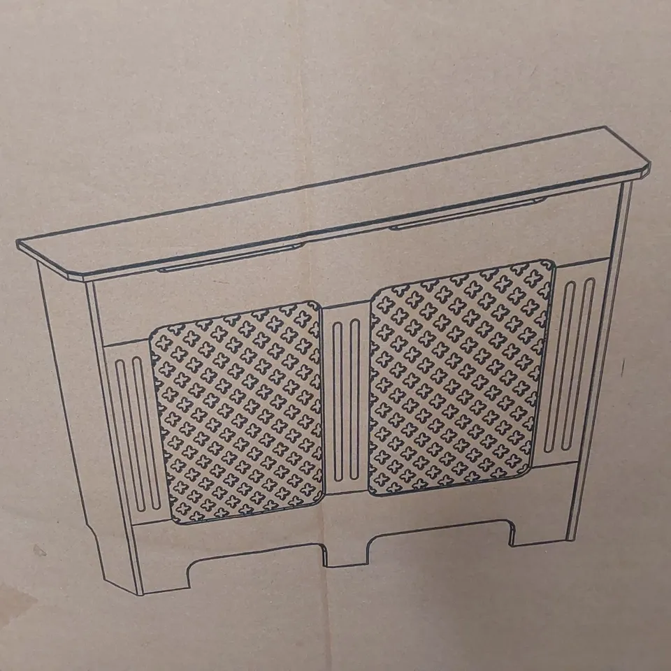 BOXED OXFORD RADIATOR COVER MEDIUM - WHITE