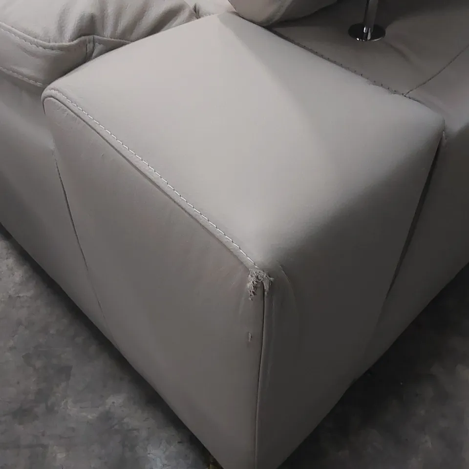 QUALITY DESIGNER BRADY ITALIAN LEATHER 3 SEATER SOFA