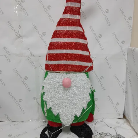 FESTIVE INDOOR/OUTDOOR LARGE PRE-LIT GNOME