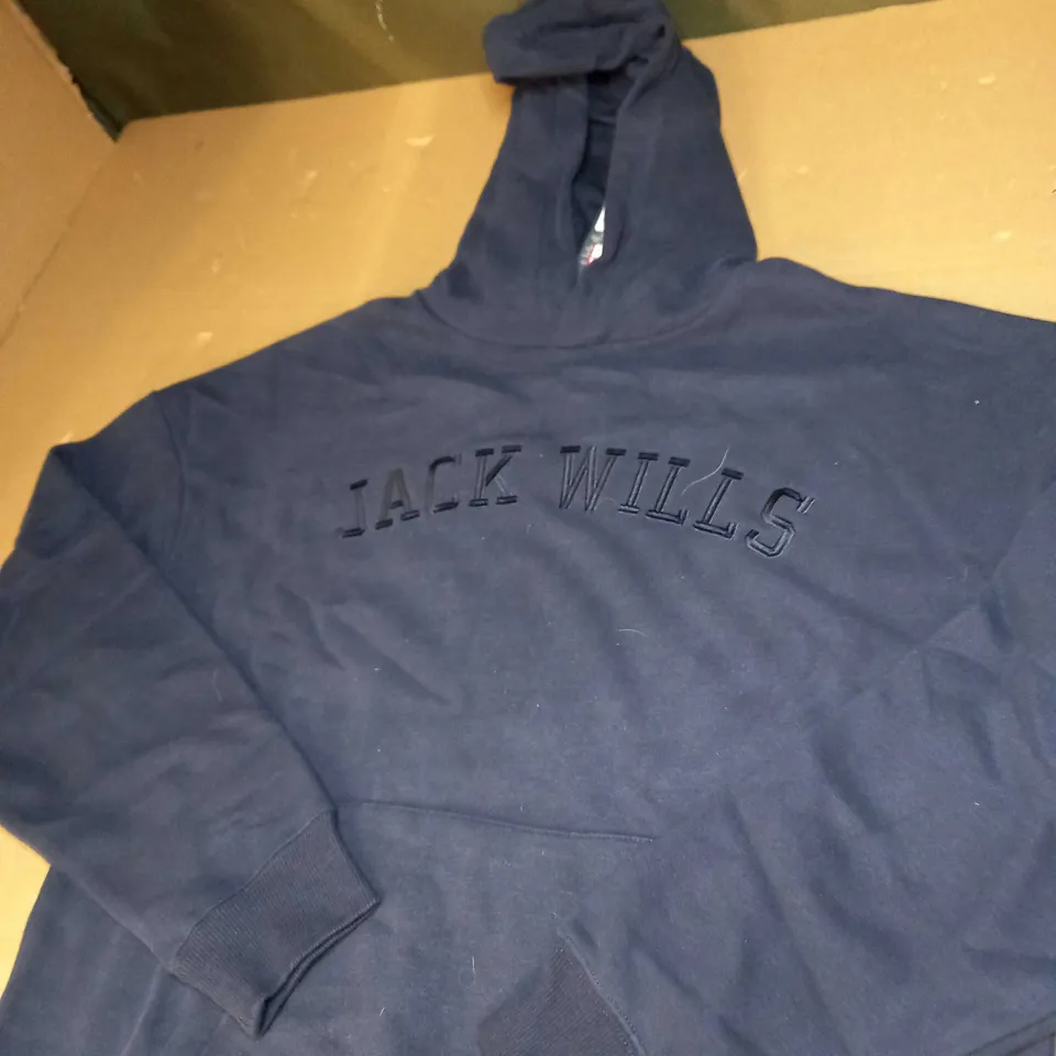JACK WILLS NAVY HOODIE SIZE S