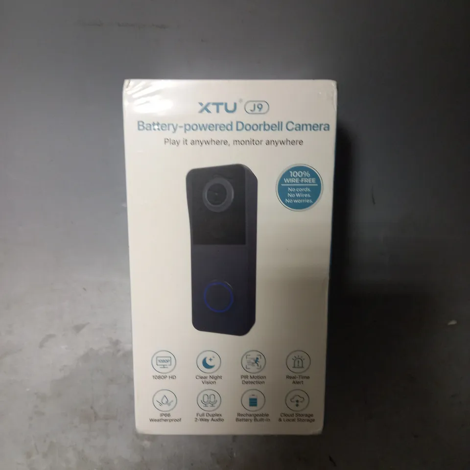 SEALED XTU BATTERY POWERED DOORBELL CAMERA 