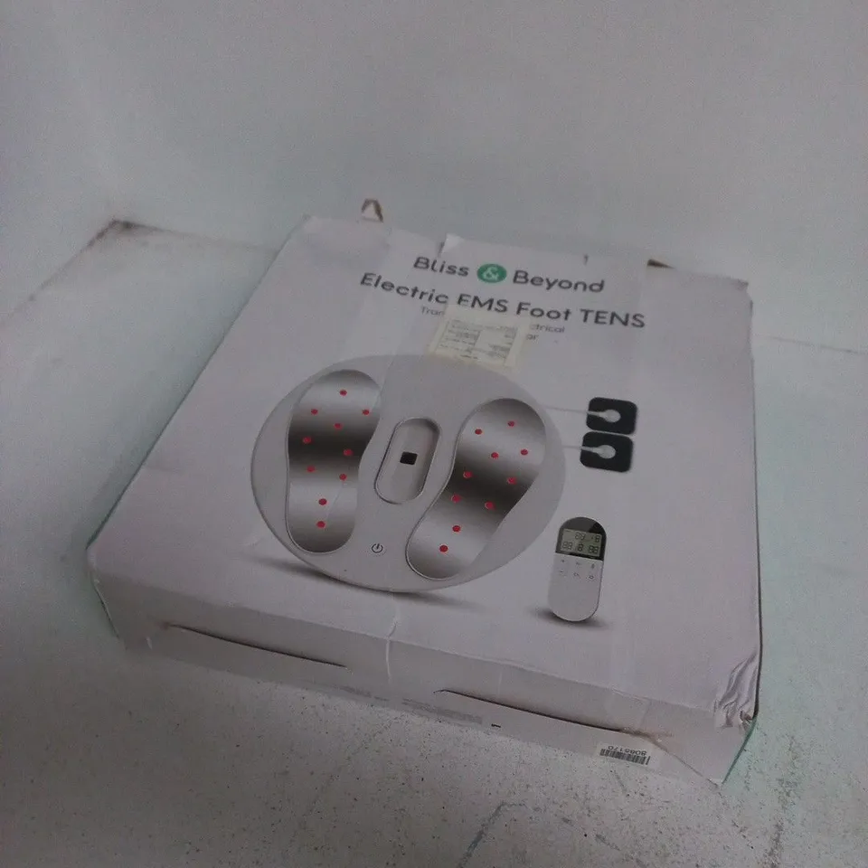 BLISS & BEYOND ELECTRIC EMS FOOT TENS MASSAGER – BOXED