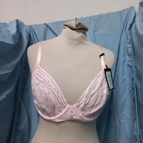 POUR MOI TAYLOR LACE NON-PADDED PLUNGE BRA β PINK SIZE 32E