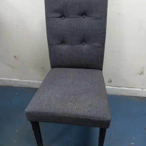 GREY FABRIC DINING CHAIR / COLLECTION ONLY