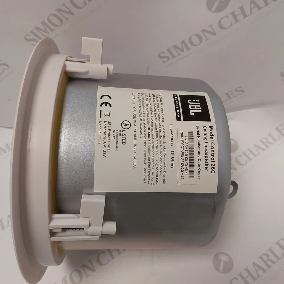 JBL CONTROL 26C CEILING LOUDSPEAKER - WHITE