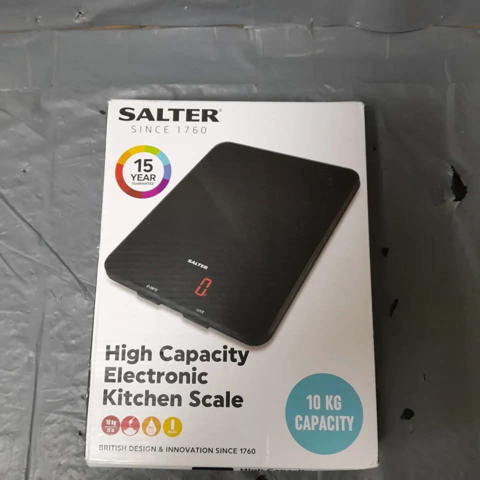 BOXED SALTER HIGH CAPACITY ELECTRONIC KITCHEN SCALE 
