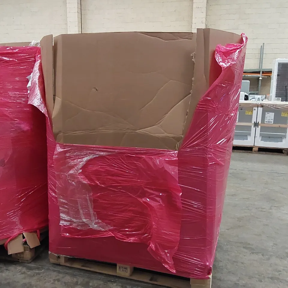 PALLET OF ASSORTED HOMEWARE AND CONSUMER PRODUCTS TO INCLUDE; MATTRESS, SUITCASE, FLOOR LAMP, GARMENT RACK, UNDERSINK WATER FILTRATION SYSTEM ECT.