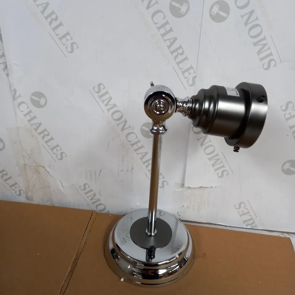 HANNOVER WALL LIGHT SMALL POLISHED CHROME AND ANTIQUE CHROME