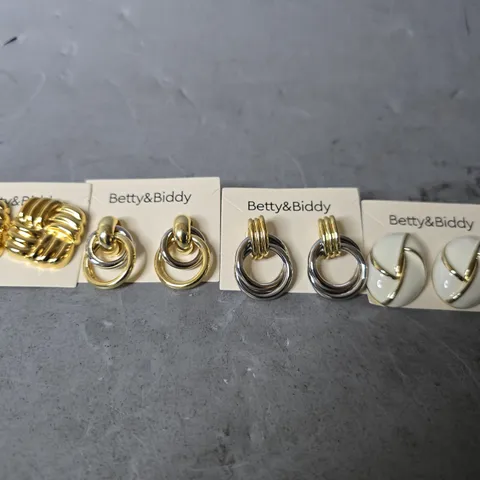 BOXED SET OF 4 BETTY & BIDDY EARRINGS 