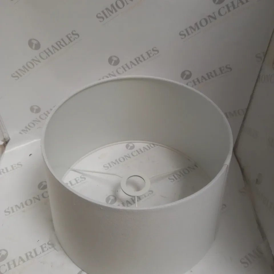 BOXED JOHN LEWIS LOCKET TABLE LAMP WITH FABRIC SHADE 