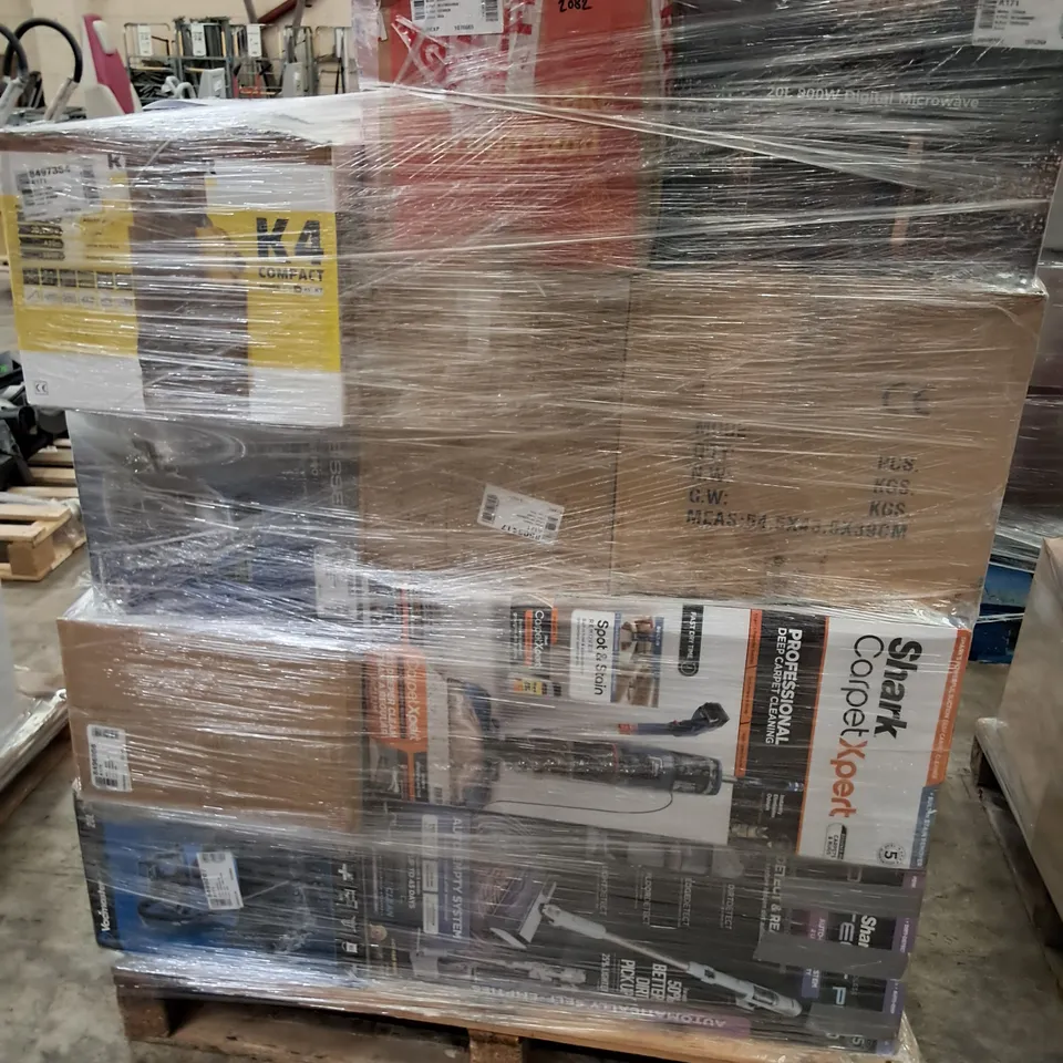 PALLET OF APPROXIMATELY 22 UNPROCESSED RAW RETURN HOUSEHOLD AND ELECTRICAL GOODS TO INCLUDE;