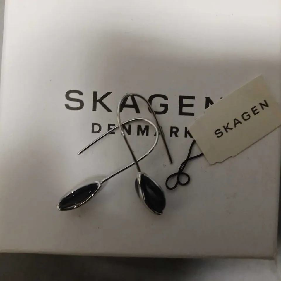 SKAGEN DENMARK SEA GLASS BLUE EARRINGS SKJ1812040 