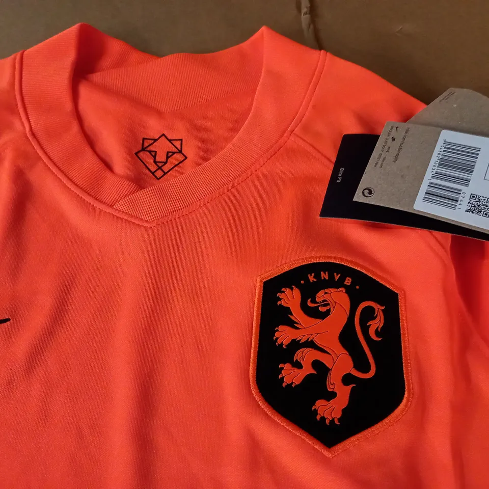 KNVB WOMENS FOOTBALL SHIRT IN ORANGE - S/P
