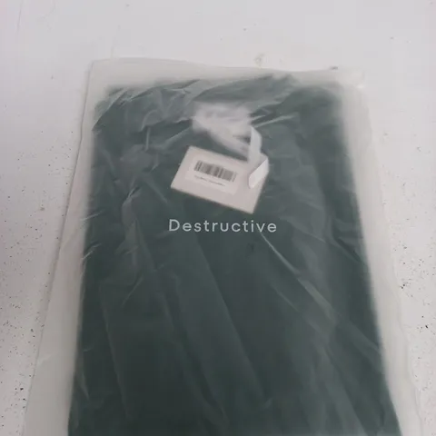 DESTRUCTIVE CROPPED T-SHIRT – VINTAGE MOSS, SIZE L