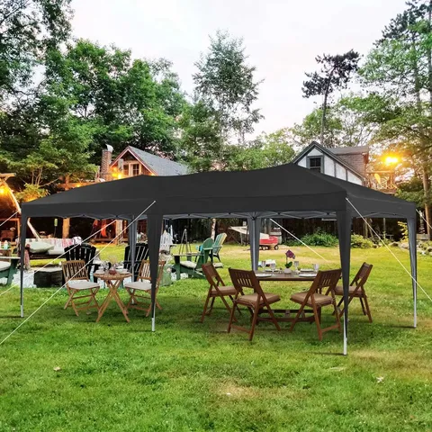 BOXED AZEN 3M×3M METAL POP UP GAZEBO