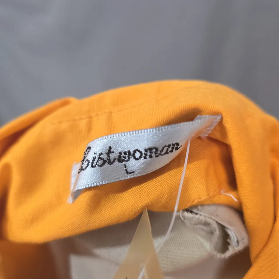 LIST WOMAN ORANGE WOMEN'S SHIRT, SIZE L, 