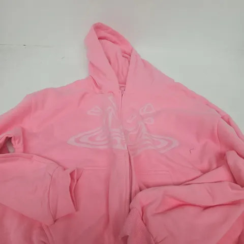 BROKEN PLANET PINK ZIP HOODIE β SIZE M