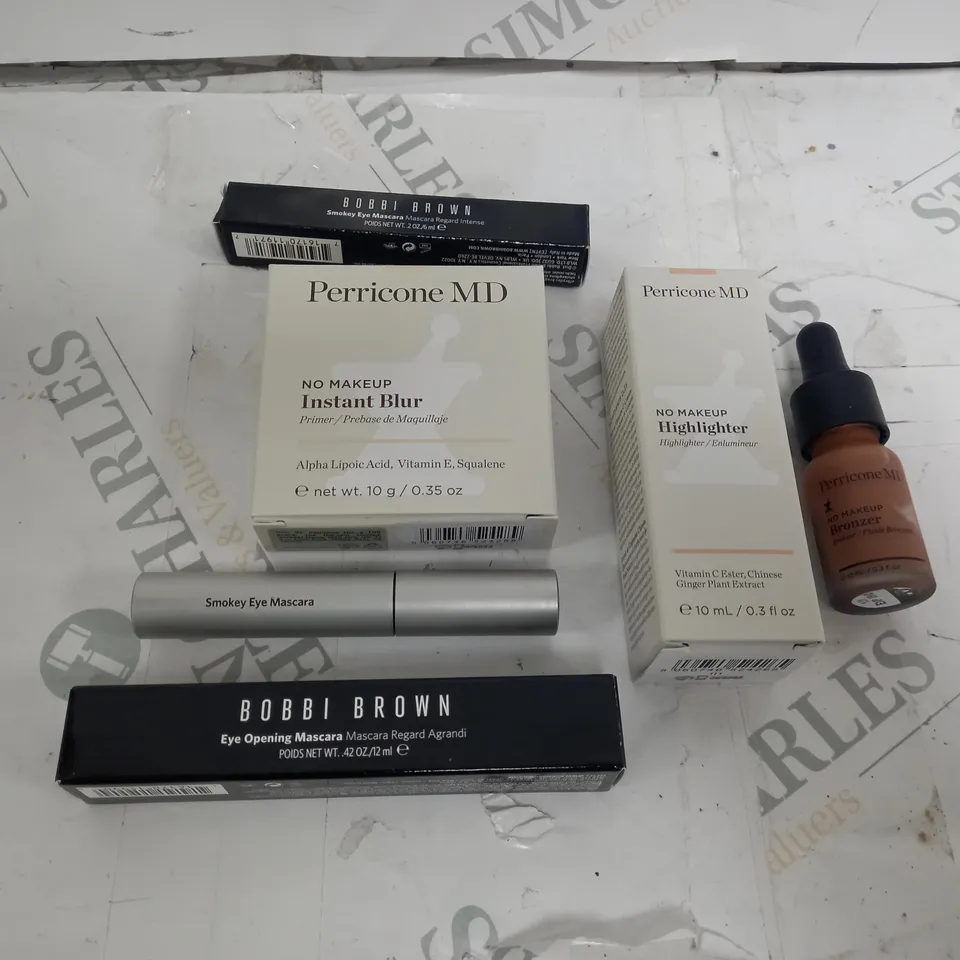 BAG OF ITEMS TO INCLUDE BOBBI BROWN MASCARA, PERRICONE MD INSTANT BLUR ETC