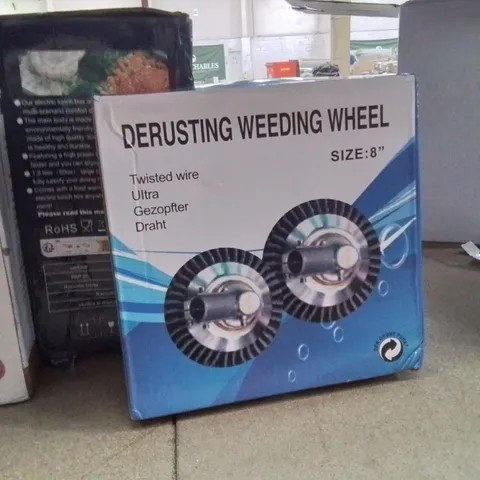 BOXED DERUSTING WEEDING WHEEL 8"