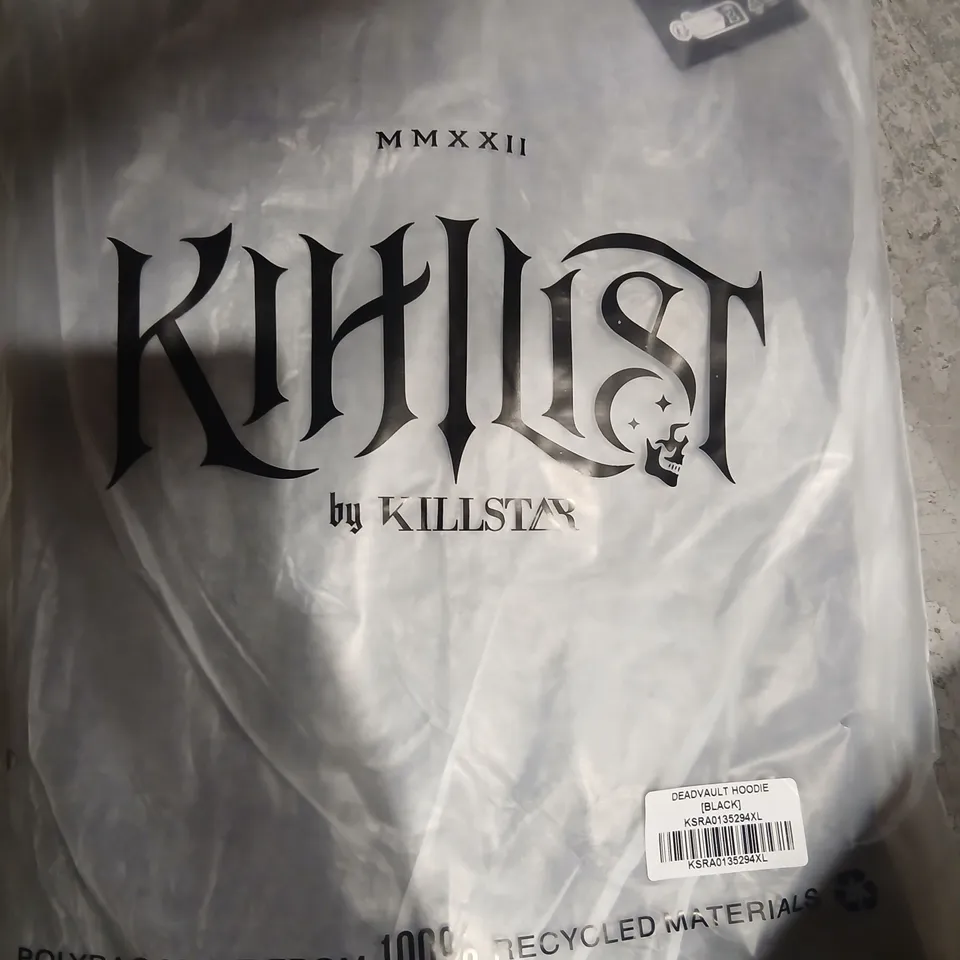 APPROXIMATELY 11 BRAND NEW KILLSTAR CLOTHING PRODUCTS TO INCLUDE; DEADVAULT HOODIE