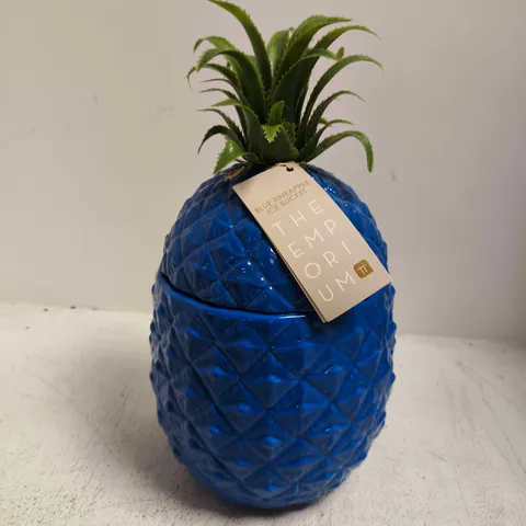 BOXED TALKING TABLES BLUE PINEAPPLE ICE BUCKET - COLLECTION ONLY