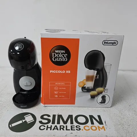 BOXED NESCAFE DOLCE GUSTO PICCOLO XS GREY DOT VALUE BUNDLE  COFFEE MACHINE BY DE'LONGHI