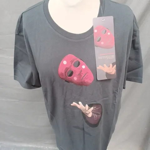 RAZA LONDON STAGING THE FACELESS GRAPHIC T-SHIRT SIZE XL