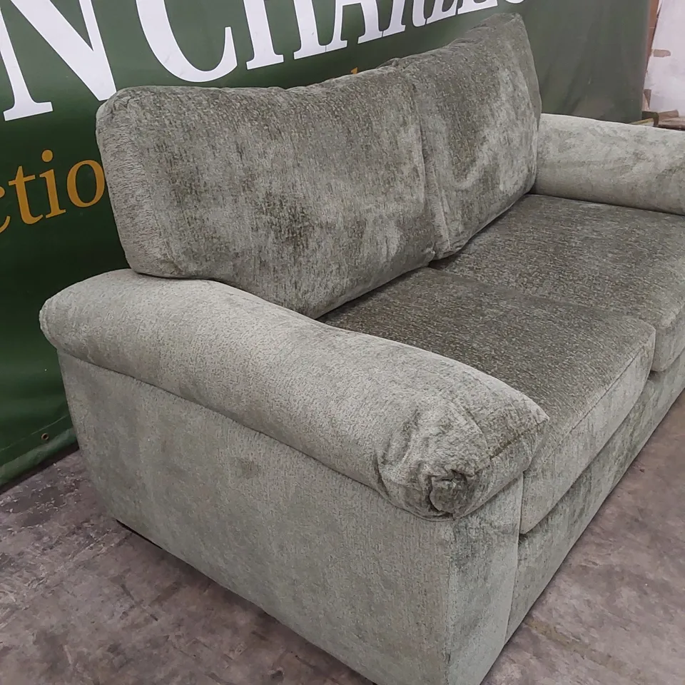 SALERNO STANDARD 2 SEATER FABRIC SOFA - GREEN RRP £579