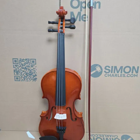 VIOLIN WITH BOW – WOODEN ACOUSTIC INSTRUMENT