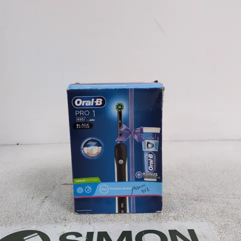 ORAL-B PRO 1 650 BLACK EDITION ELECTRIC TOOTHBRUSH – BOXED