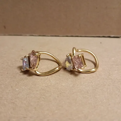 INDIGO LUNE GOLD-TONE RINGS WITH PINK AND PALE PURPLE GEMSTONES